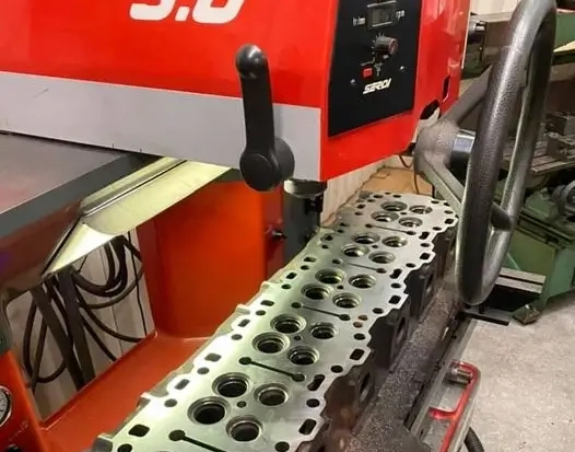 Engine machining work at Hauser Automotive Machine